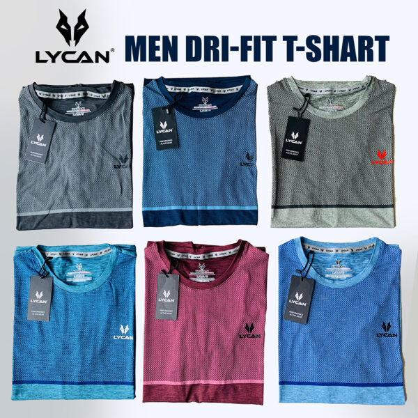 LYCAN Men Dri-fit T-shirt